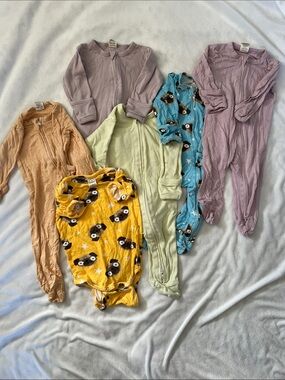 Larkspur baby footie pajamas haul